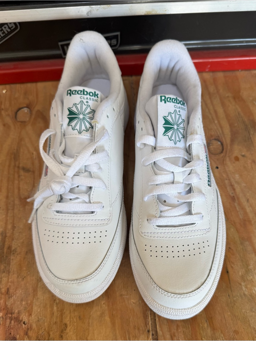 Reebok Club C 85 White Green Sneakers – Women's Size 11 Mens Size 9.5 New